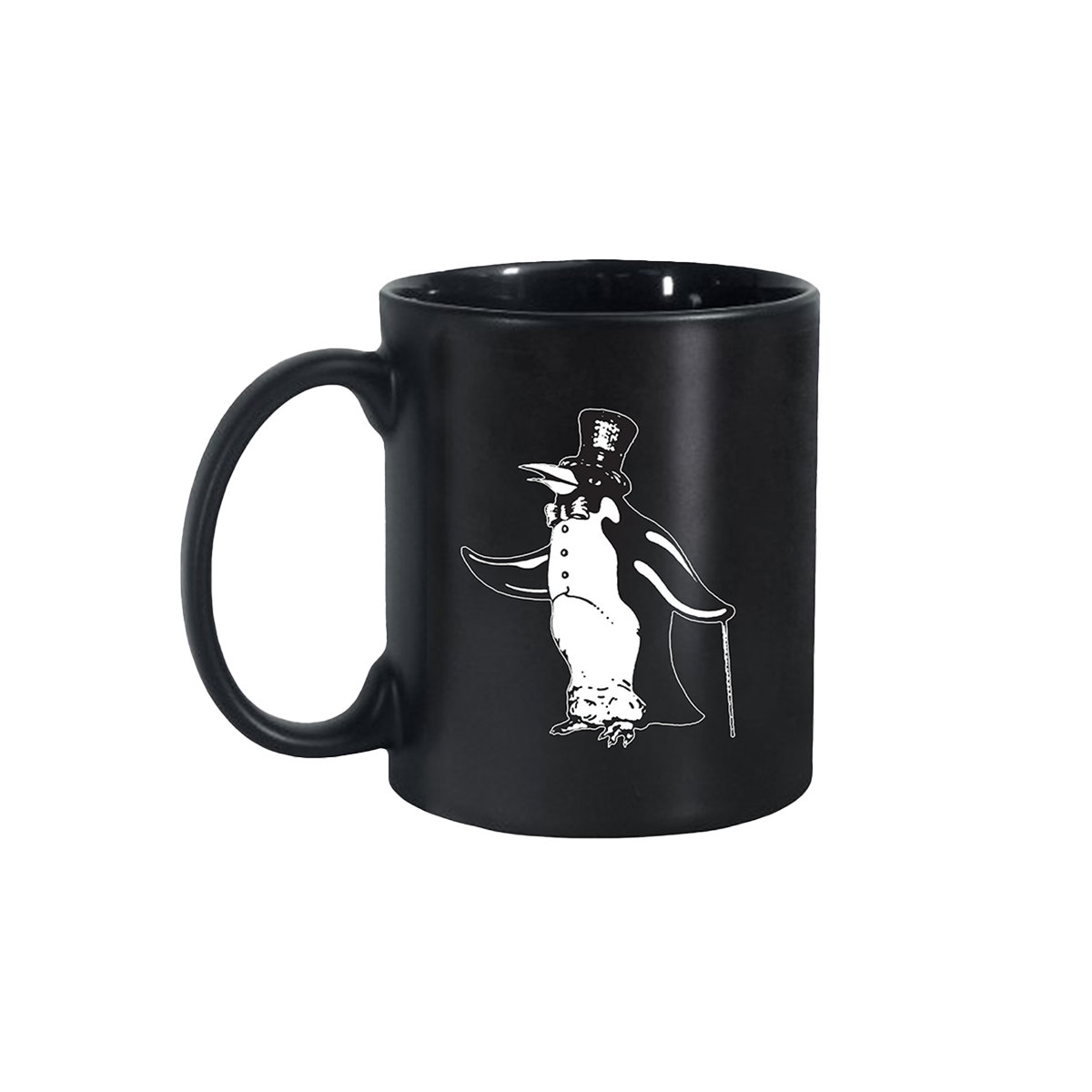 Penguin Black Mug